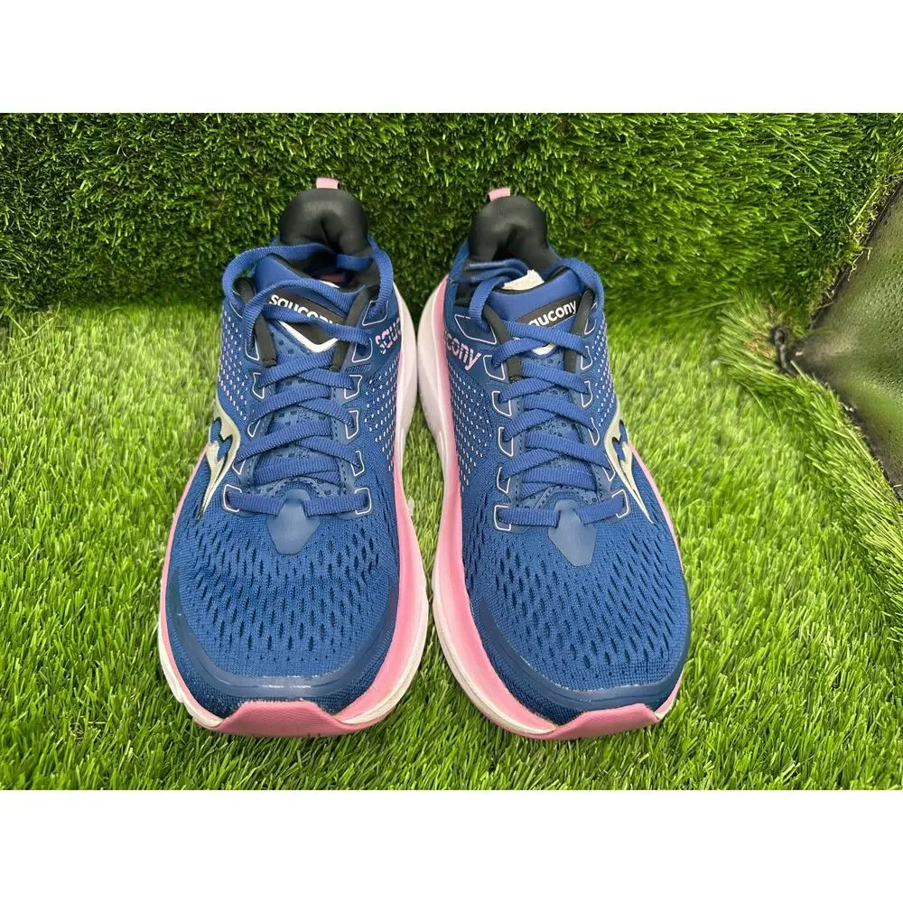 Saucony Guide 17 S10936-106 Athletic Sneaker Womens 7.5 Blue Mesh Jogging Sports